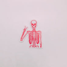 Load image into Gallery viewer, Hippie Skeleton Sticker
